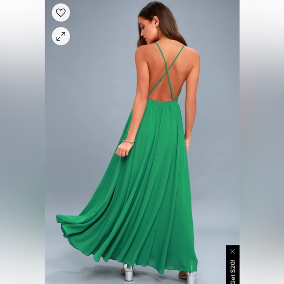 Lulus Mythical Kind of Love Green Maxi dress - Picture 2 of 11